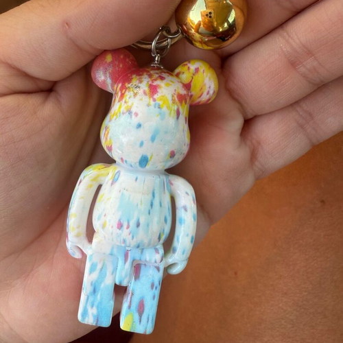 Bear Keychain like new, multicolored