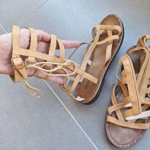 Migato high platform sandals like new, beige, size 40