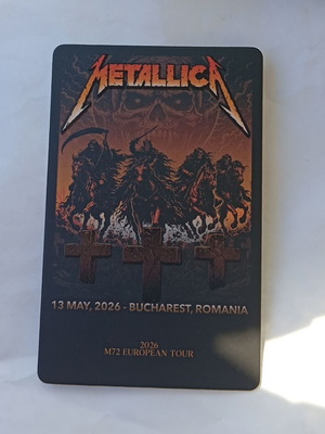 Metallica M72 κάρτα περιοδείας Βουκουρέστι 2026