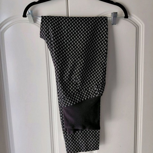 H&M fabric maternity pants used, black and white