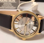 Armitron Transparent Dial 20/5423 wristwatch, gold black