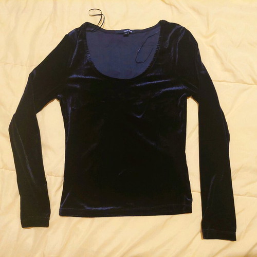 Velvet black blouse Tally Weill like new, size M