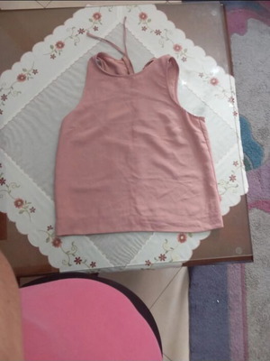 Stradivarius sleeveless women's blouse like new, pink, size L