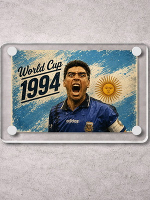 Акрилен магнит за хладилник Diego Maradona 1994 Световно първенство нов
