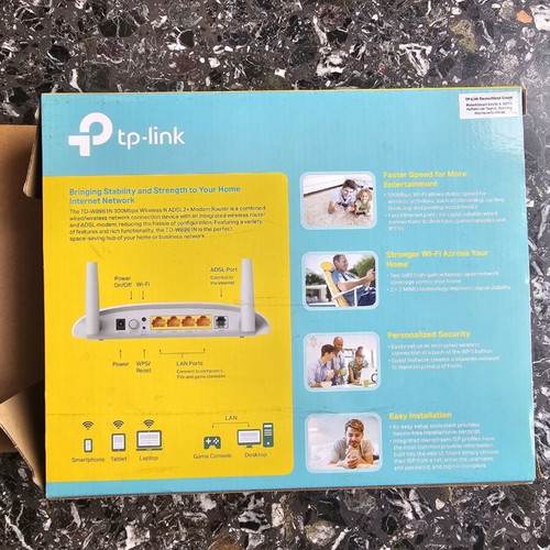 TP-Link TD-W8961N Modem Router new, Wireless N ADSL2+ 300Mbps