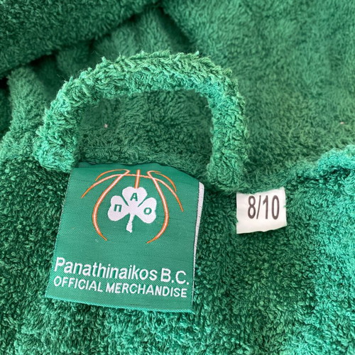 Panathinaikos 1908 Set like new with bathrobe, towel, swimming cap