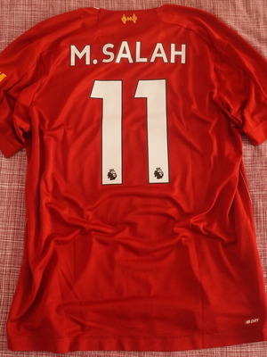 Liverpool authentic used jersey 2019-2020 with M. Salah size Medium
