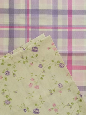 Loneta patchwork fabrics new, floral and checkered