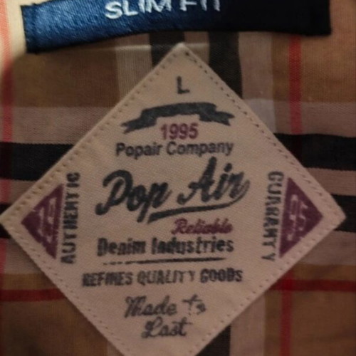 Pop Air men's shirt Large like new, multicolor