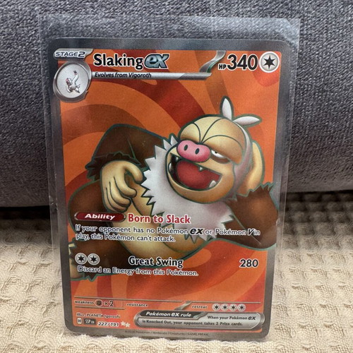 Slaking EX SSP 227 Surging Sparks Pokemon TCG card new