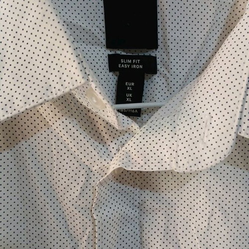 H&M men's shirt XL white new