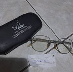 Presbyopia glasses like new, silver with case and cleaning cloth