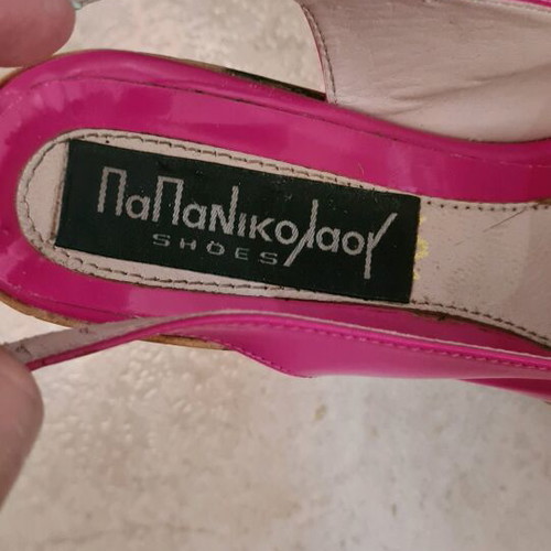 Papanikolaou Platforms Size 37 Like New, Pink