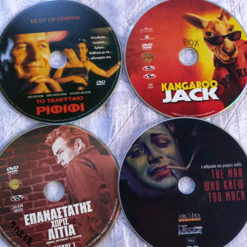 DVD pack of 35 old movies used with subtitles