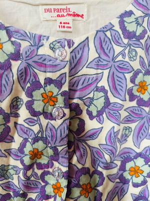 Dpam girly dress 6 years 116cm new, purple, spring and Easter