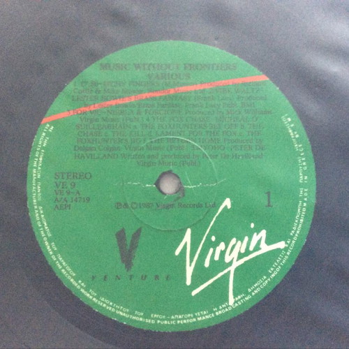 Music Without Frontiers vinyl record used, folk genre