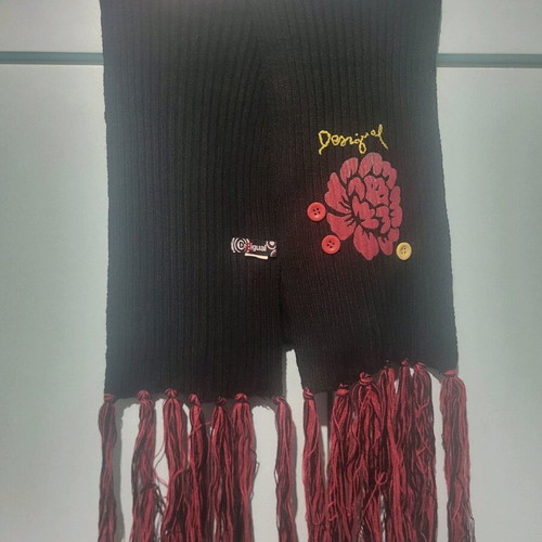 Desigual scarf like new, black, 162cm