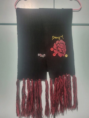 Desigual scarf like new, black, 162cm