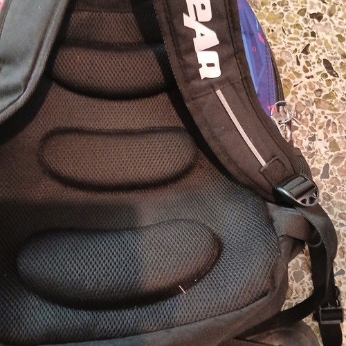 No Fear backpack used with ergonomic design, multicolor