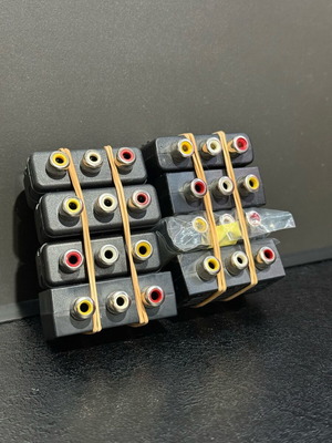 RCA adapters used, lot of 8 for PlayStation