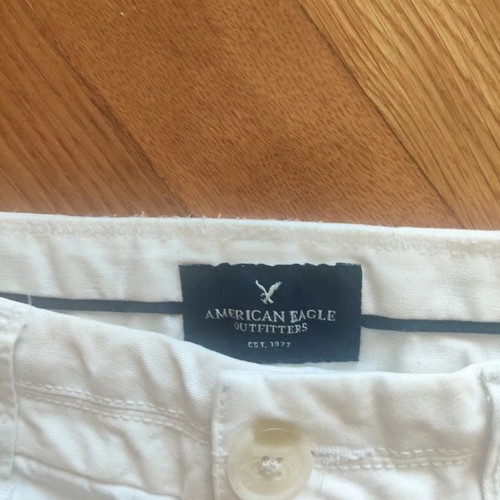 American Eagle white cotton women's shorts new, XS/S