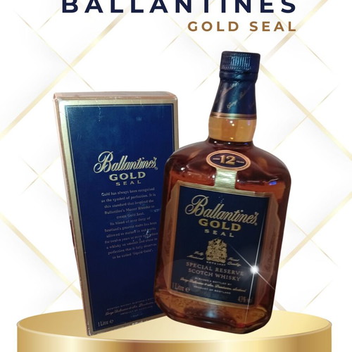Ballantine’s Gold Seal 12 Years Old Special Reserve Whisky new, 1L with box