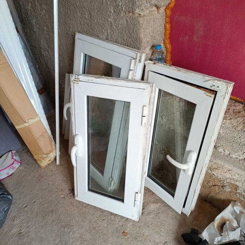 Alumil opening window used, two sizes 43x77.5 and 41.5x77.5