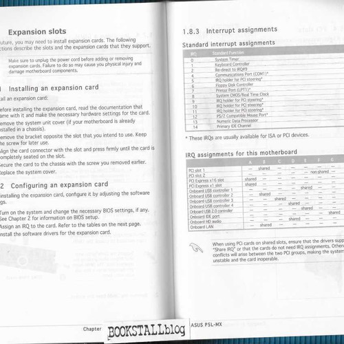 Asus P5L-MX motherboard user guide used, paperback 2006 edition