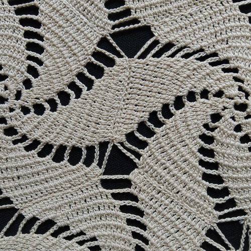 Handmade crochet runner used 58 x 26 cm