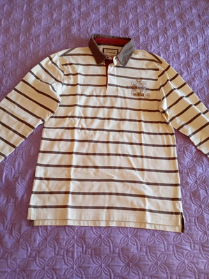 McGregor cotton long-sleeve shirt like new, size M, beige and brown