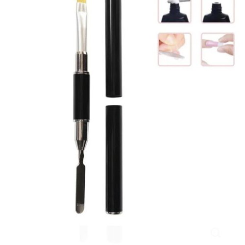 Nail dryer used with polymerization wheel, brush and 2 nail polishes