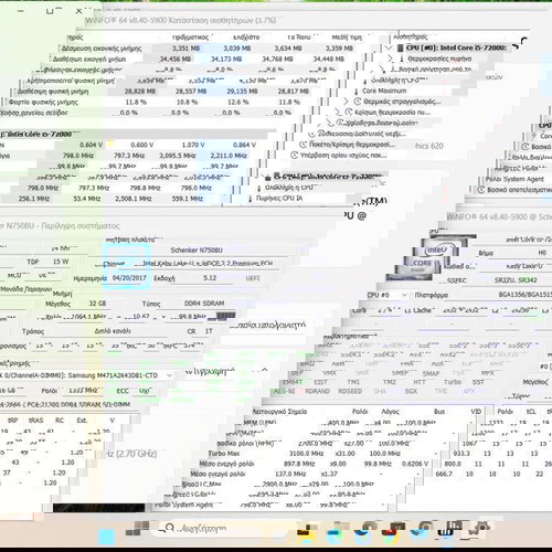 Laptop 15.6" FHD i5-7200U 256 GB M.2 SSD Windows 11 Office σαν καινούργιο