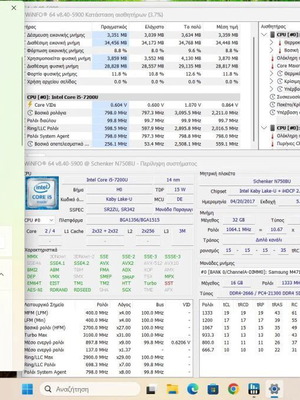 Laptop 15.6" FHD i5-7200U 256 GB M.2 SSD Windows 11 Office σαν καινούργιο