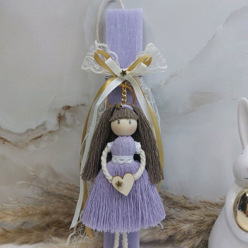 Handmade Easter set with candle, jewelry box and bookmark