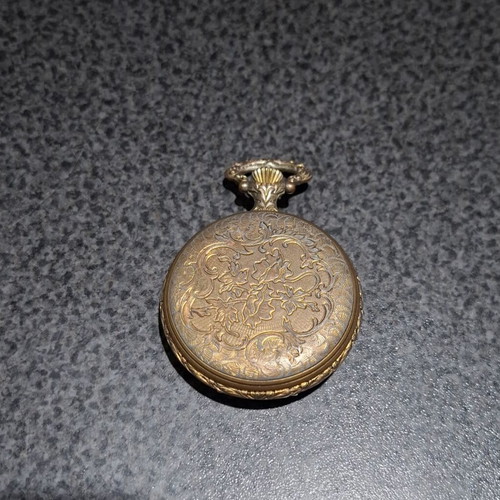 Aurex Vintage Pocket Watch Shockproof mechanical used, gold color