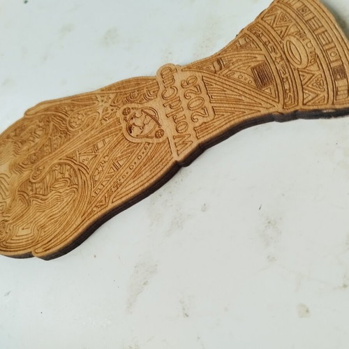 Wooden World Cup decorative trophy custom made