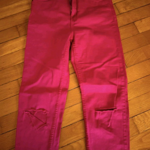 Bershka pants used, pink, size S/36/8