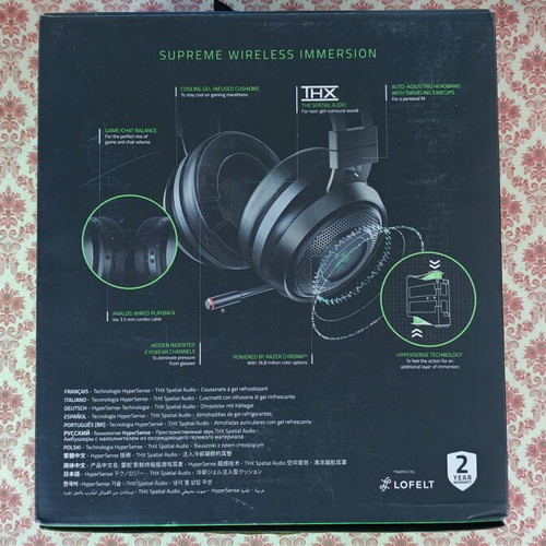 Razer Nari Ultimate headset new, hybrid connection