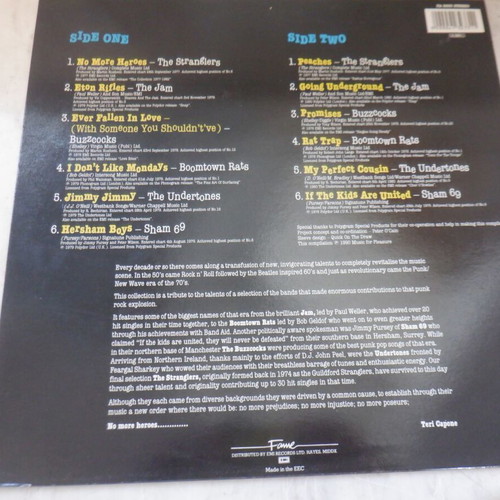 No More Heroes punk collection rare English pressing vinyl used