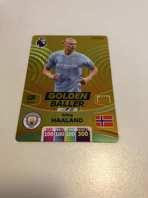 Panini Premier League 2024 Adrenalyn XL Golden Baller Erling Haaland card like new