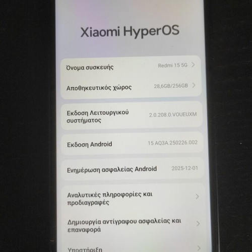 Κινητό τηλέφωνο Redmi 15 μεταχειρισμένο, μαύρο, Android