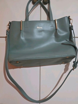 Kem leather shoulder bag mint color new