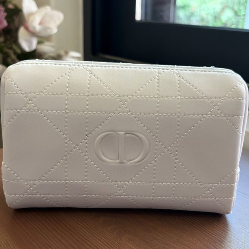 Dior toiletry bag unused, white
