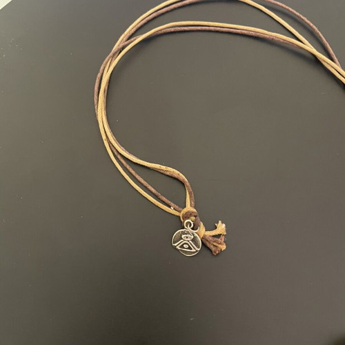 Women's necklace with dragonfly design, like new, beige