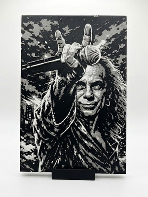 Ronnie James Dio τρισδιάστατο ανάγλυφο πάνελ σαν καινούργιο
