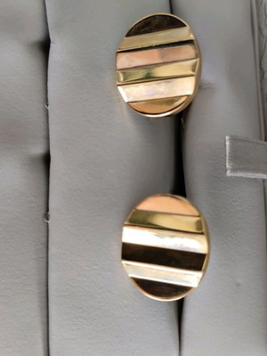 Cufflinks new gold and silver set