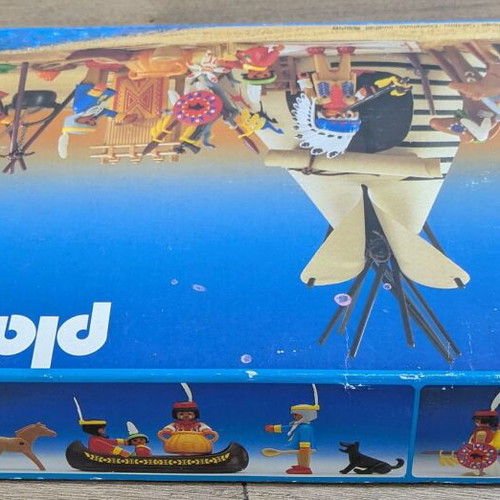 Playmobil Western 3733 Indian Village set used with box