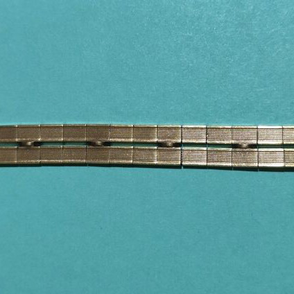 Vintage Amer KJ Rolled Gold Cuff Bracelet used