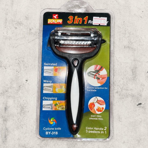 Roto Peeler 3 in 1 vegetable peeler, black