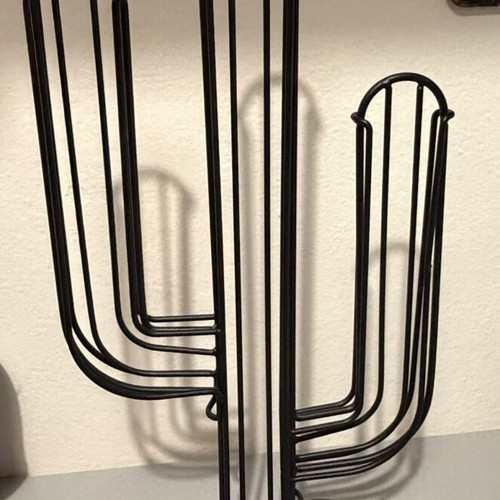 Coffee Capsule Holder Cactus Black metal stand